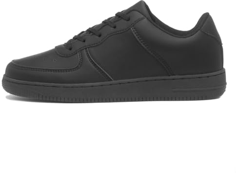 XL Womens Black Lace Up Trainer - Size 7 UK - Black