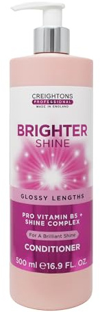 Creightons Professional Brighter Shine Conditioner 500ml | Gloss with Pro Vitamin B5 & Shine Complex for a Brilliant Finish | Boosts Hair Gloss, Softness & Radiance