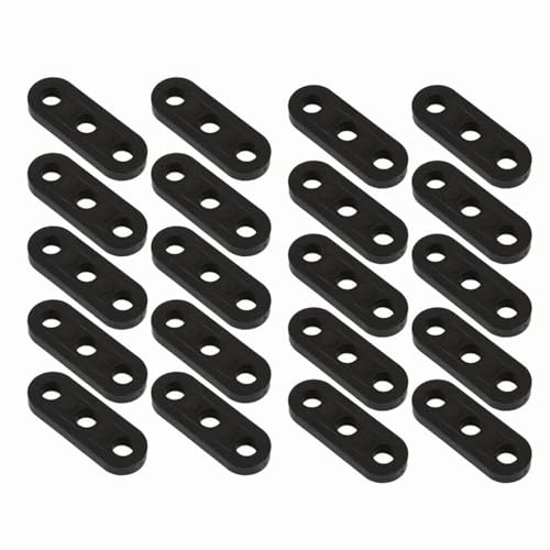 Twcyws 20Pcs Tent Guy Ropes Plastic Rope Tensioners Sturdy Tents Ropes Fasteners Rope Adjusters Cord Tensioners for Camping Outdoor Activities (Black)