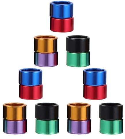 ifundom 18pezzi Anelli per Zampe di Piccioni in Alluminio Fasce Identificative Multicolori per Piccioni Viaggiatori Accessori per Allevamento e Addestramento