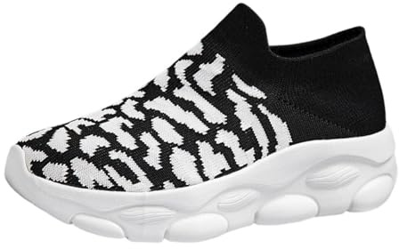 Zapatillas de verano para mujer, informales, modernas, con puntera ancha, transpirables, sin cordones, calcetines y zapatillas, ideales para viajes, correr y actividades al aire libre, ligeras