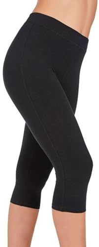 YSABEL MORA Leggings Básicos Pirata Capri de Algodón Cotton Nature para Máxima Comodidad y Suavidad, Prenda Versátil con Gran Adaptabilidad y Estilo Moderno.