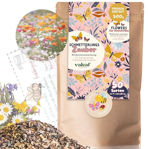 Pradera de mariposas 500 g I semillas de pradera de flores I semillas de flores silvestres para mariposas y abejas