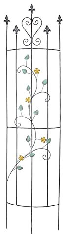 ZYFA Metall-Rankgitter Rosengitter Rankhilfe Rankzaun Kletterhilfe Beetzaun Beeteinfassung Spalier Garten Pflanzengitter Rankleiter zum Stecken,für Kletterpflanzen,Gartendeko Pflanzen Deko,Rosen