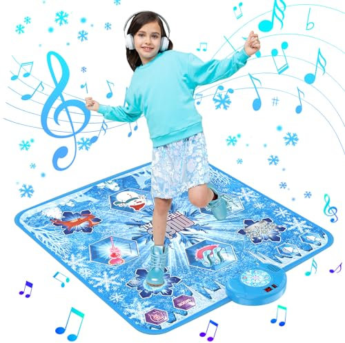 LEAPRCSTORE Tanzmatte Spielzeug für Kinder, Musikmatte mit 6 Spielmodi, Herausforderung Modi und LED Anzeige, Weihnachten Geburtstags Geschenke ab 3 4 5 6 7 8 9+ Jahre Mädchen Junge