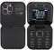 Sxhlseller Mini 2G Flip Cell Phone, 2 SIM Card Cell Phone for Seniors with LED Flashlight, HD Rear Camera, FM Radio, Blacklist, Speed ​​Dial, Big Buttons (Black)