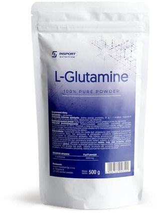 L-Glutamin Pulver 500 g – Reine Aminosäure | Regeneration & Muskelerhalt | Für Sport & Fitness | Vegan, ohne Zusätze | INSPORT