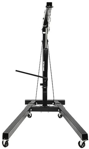 Paranco elettrico Ascensore per motore pieghevole da 2 tonnellate, in acciaio al carbonio per impieghi gravosi, gru idraulica per motore da officina montacarichi da balcone