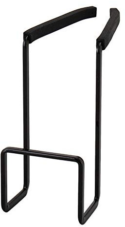 YAMAZAKI Home Wasserhahn Aufhängen – Küchen-Organizer für Spüle | Stahl | Schwammhalter, Legierter, schwarz, One Size