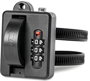 firstsafe Helmschloss für Fahrrad und E Scooter | Zahlenschloss & Universal | wasserfest | Ideales Schloss für Helm