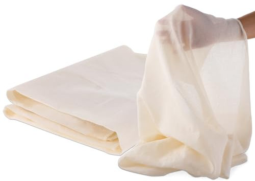 Dimeho Tela per formaggio con orlo riutilizzabile in cotone per formaggio 9 piedi quadrati (1 x 1 metro) colino in mussola ultra fine per latte di noci panno lavabile filtro per alimenti da cucina