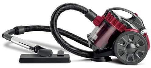 Bagless Cylinder Vacuum Cleaner, 2600w High Power Motor for Pets, 1.5 Litre Capacity, 5m Power Cord, 4 stage HEPA filter for Dust, Dirt and Allergens, Turbo tool for Pet Hair