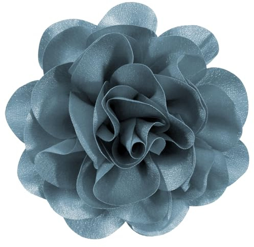 Mecool Grandes pinzas para el cabello en forma de rosa, para bodas, fiestas, clip para el cabello, decoración para el cabello, accesorios para el cabello, color azul