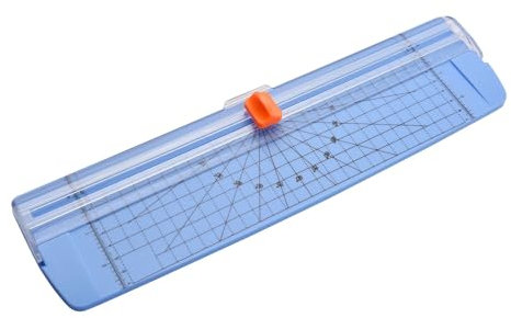 LXHZSY Schneidelineal Tragbarer Papierschneider, A4-Format, Papierschneider, Schneidemaschine, 30,5 cm Schnittbreite for Bastelpapier, fotolaminiertes Papier(Blue)