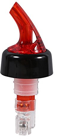 AKLOSIPY Versatore per Bottiglie da 15 Ml, Dispenser per Cocktail da Bar, Beccuccio per Liquori in Plastica per l'erogazione in Bar e Pub (rosso)