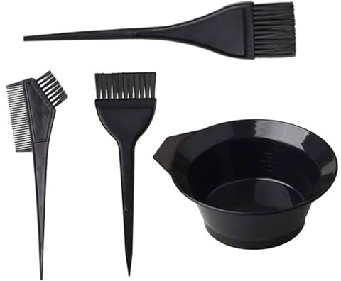 Strumenti per la colorazione dei capelli, kit di pennelli per la tintura dei capelli, ciotola e pennello con 3 diversi pennelli per saloni, tinture domestiche, spa, parrucchieri