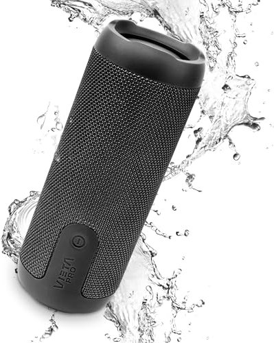 Vieta Pro Altavoz Bluetooth 5.3 Potente de 40W, Resistente al Agua IPX7, 11H de Batería y Radio FM. Altavoz Grande con TWS, Aux-In, USB y Conector Tipo-C | Parlante Portátil Star Titanio