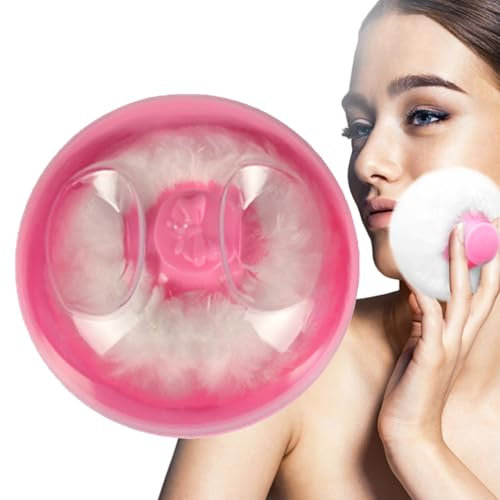 Poudreuse Et Boîtier Pour Talc Corporel - Boîte de Poudre pour Bébé Après le Bain avec Puffette | Indispensable de Voyage Portable pour Soins Post-Douche et Températures Élevées