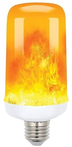 WEB world electronic business Lampadina LED Effetto Fiamma E27 5W Luce Calda 1400K Lampada Simulazione Fuoco Tremolante Decorativa Basso Consumo