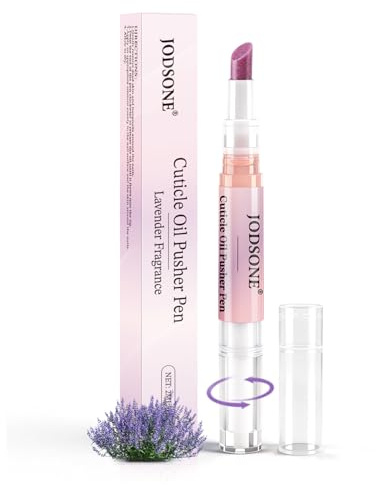 JODSONE Penna per Cuticole con Olio 2 ml, 2-in-1, Punta Inclinata a 45° per Pelle Aggredita e Cuticole Secche, Idrata, Rinforza, Dona Lucentezza, Profumo di Lavanda