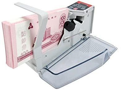 Sedelkontroll, V40 Money Counter Machine Mini Portable Handy Valuta Calcy Calculater Pengar Kontanträkning Maskin banknoträknare