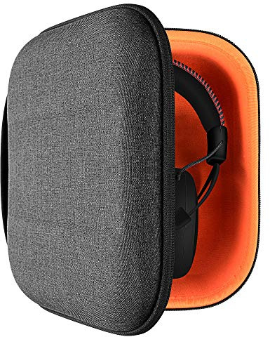 Geekria Shield Headphones Case Compatible with Hyperx Cloud III, Cloud II, Cloud Stinger Core and More, Replacement Hard Shell Travel Carrying Bag with Cable Storage (Dark Grey)