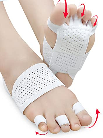 Corrector Hallux Valgus, Separador de Dedos Transpirable Plancha Ajustable Corrector de Juanetes Hallux Valgus Cuidado de los Pies Férula Ortopédica para Juanetes