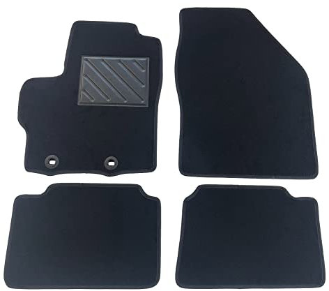 Fußmatten für Toyota Yaris IV 2020- / Yaris Cross 2021- (auch für Hybrid-Modelle), passgenau, verstärktes Gummi-Fersenpolster und Befestigungsknöpfe