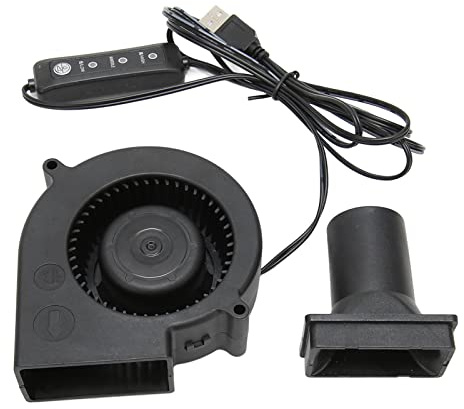 9733 97 Mm X 97 Mm X 33 Mm 5V USB-blåsare Borstlös Kylfläkt, Micro Mini USB 5 Volt-fläktar, 3-hastighetsläge 3800 RPM 22 CFM Datorkylfläkt för PC Electronics 3D-skrivare