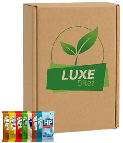 Pick N Mix Sauces| Choose From Tomato Ketchup, HP Sauce, Mayonnaise, Salad Cream, Barbeque, Malt Vinegar, English Mustard | 50 Sachets (10 of Each Flavour) | Compatible For Heinz By Luxe Bitez