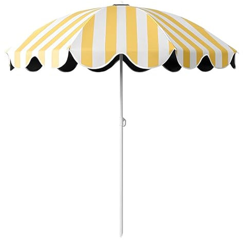 FMCAGNGAKP Plegable Sombrilla De Playa, Sombrillas Grandes, Sombrilla Terraza Exterior,155cm Protección UV50+ Parasol de Jardin, Sombrilla Antiviento
