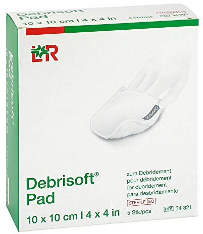 DEBRISOFT Pad 10x10 cm steril 5 St