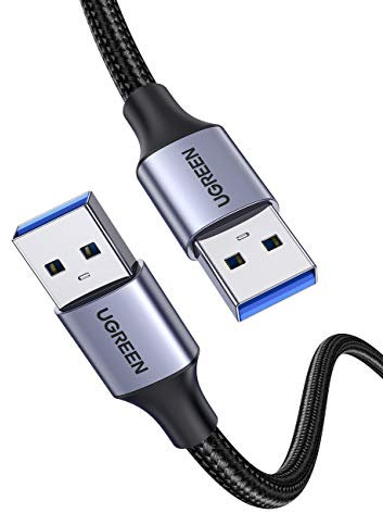 UGREEN USB 3.0 Kabel 5 Gbps Super Speed,Nylon USB Kabel auf USB kompatibel mit Drucker, Laptop, Festplatten, Kamera usw. (2M)