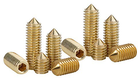 BOZONLI Viti Senza Testa Viti a Brugola in Ottone Vite a Punto Cono, M5×8mm,20 pcs