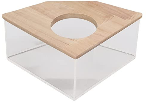 Hamster-Sandbad, Hamster-Sandbad, transparentes Design für kleine Haustiere