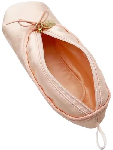 TCULIHWY Pink Ballet Shoe Makeup Bag, Dance Recital Gifts for Girls