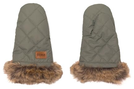 Fillikid Handwärmer Nuuk Kinderwagen Exklusiv | Handschuhe Winddichter & wasserabweisender Winterbegleiter | Kinderwagenmuff | Handmuff Universalgröße für Buggy, Radanhänger Kinderwagen
