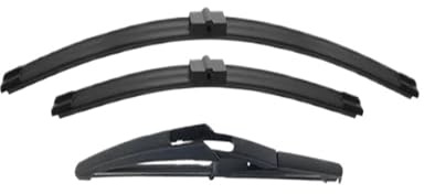 Balais D'essuie-Glace 3 Pièces Pour Peugeot 207SW 207 SW 2006-2015 Essuie-glaces Avant Et Arrière Jeu Balais D'essuie-glaces Pare-brise Vitres 26 17 12