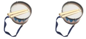 Set di 2 rullanti per bambini strumenti a percussione per spettacoli teatrali scuola casa blu
