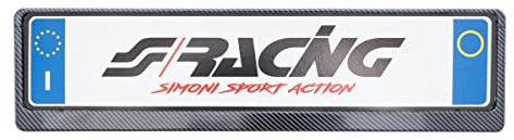 Simoni Racing PTX/CL Portatarga Universale Posteriore carbon look