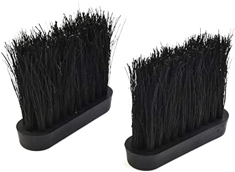 URPIZY Juego de 2 cepillos de repuesto para cubiertos de chimenea con cerdas suaves (cerdas = 7 cm) y Bohrlo 38 cepillo de chimenea, cabezal de cepillo alargado, cerdas para chimenea, escoba, 9,8 x