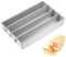 sdhiiolp Battenberg Cake Pan, Movable Squares Cake Trays, 10 x 6“ Non-Stick Cake Tin, Adjustable Cake Tins, Rectangular Cake Mould for Wedding Birthday Christmas, Commercial Weight Anodised Aluminium