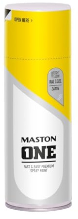 Maston Spray Paint ONE - Satin Bright Yellow RAL1021 400ml