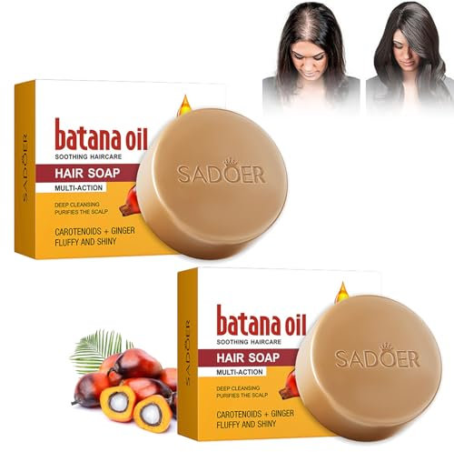 Shampoo Solido Vegano Per L'oscuramento Dei Capelli, Batana Oil Saponetta Allo Shampoo All'olio Di Batana, per Migliorare La Salute Del Cuoio Capelluto