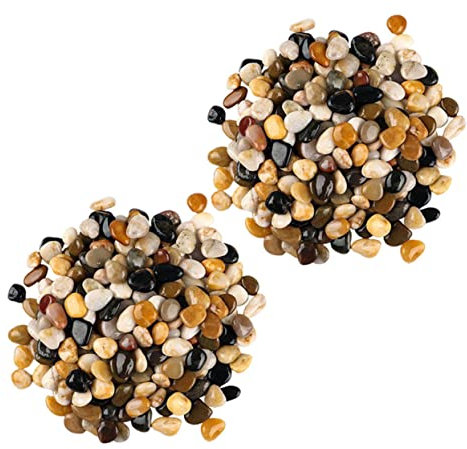 Happyyami 2 Bolsas De Guijarros Decorativos Para Acuario Piedras Para Jardineras Rocas Para Paisajismo Exterior
