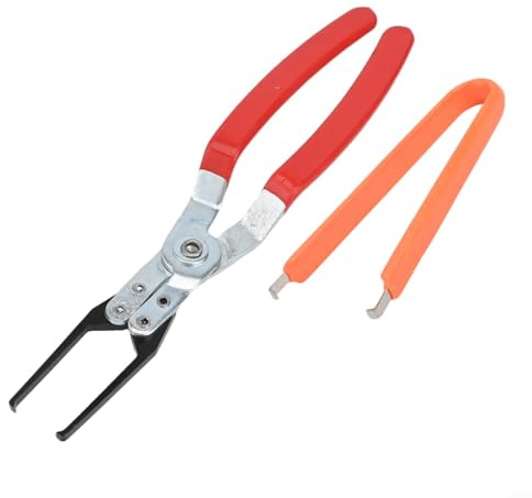 Juego de alicates de extracción de relés y fusibles para sistemas eléctricos automotrices con construcción de metal forjado y mangas protectoras de mango