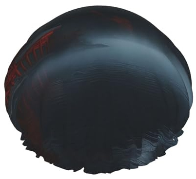 Moon & Japanese Temple Double Layer Waterproof Shower Cap Women Reusable Waterproof Hat