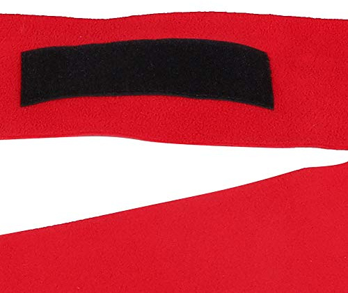 Vendaje para Pata de Caballo, 4 Piezas, Accesorios de Envoltura de Forro Grueso Antideslizante para Comodidad y Protección, Rojo, 11x300CM