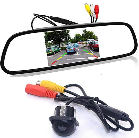 GOFORJUMP Caméra de recul avec 4.3 système de caméra de stationnement pour système de caméra de recul avec Moniteur de recul TFT LCD TFT LCD