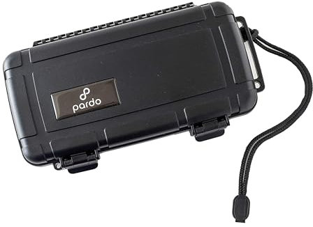 Pardo Cigar Pardo - Umidificatore da viaggio con disco umidificatore integrato, ermetico, impermeabile, portatile e durevole, custodia per sigari di qualità e accessori per sigari (può contenere fino